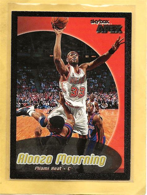 ALONZO MOURNING 1999 00 Skybox Apex 111 Heat MINT EBay