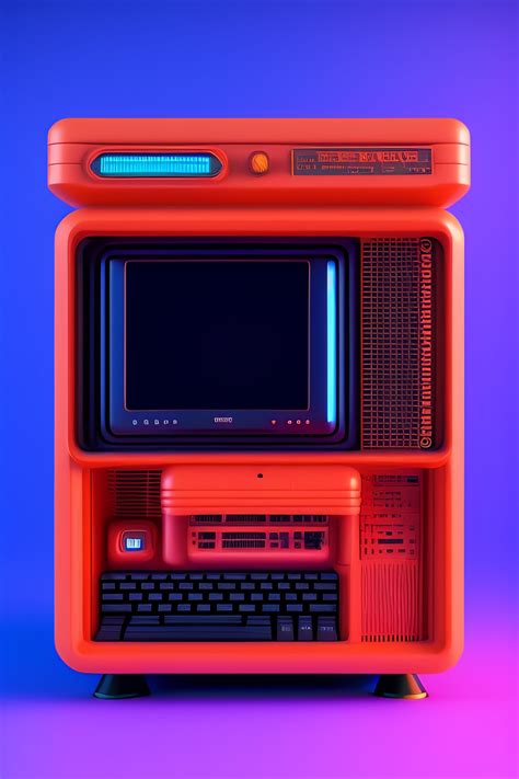 Lexica Vintage Cyber Deck Personal Computer Device S C D Render