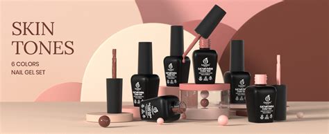 Beetles Gel Polish Kit Colors Popular Nude Gel Polish Set All Seasons Skin Tones Pink Brown