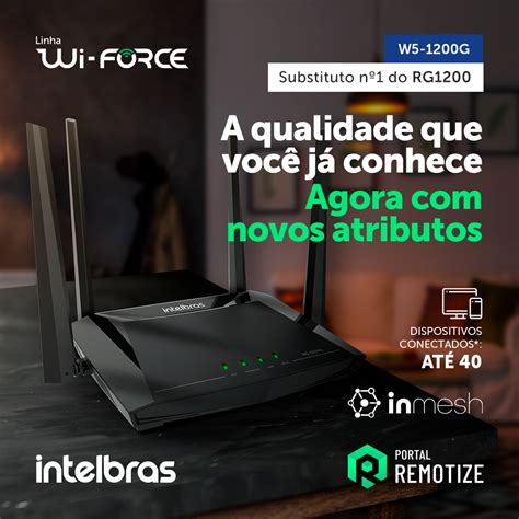 Roteador Wifi Dual Band Ac Wi Force Intelbras W G Repetidor