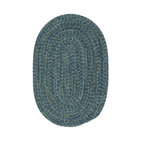 Colonial Mills Carrington Tweed Deep Blue 6 Ft X 8 Ft Oval Indoor