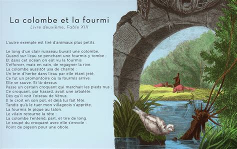 La Colombe Et La Fourmi Jean De La Fontaine