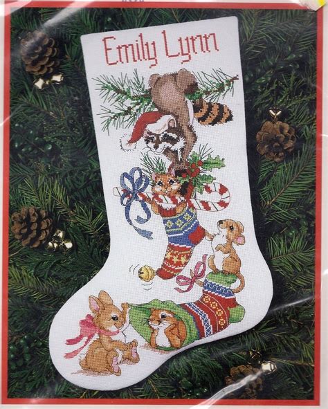 Dimensions Needlepoint Kits Christmas Stockings Frisky Friends Cross