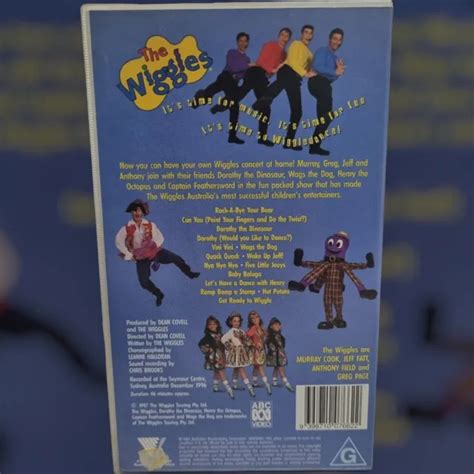 The Wiggles Wiggledance Live In Concertvintage Pal Sing A Long Vhs