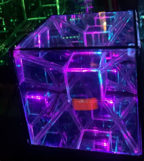 Tesseract Hypercube Infinity Mirror Art Sculpture Made To Etsy