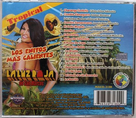 LA LUZ ROJA DE SAN MARCOS LOS EXITOS MAS CALIENTES NEW CD TROPICAL EBay