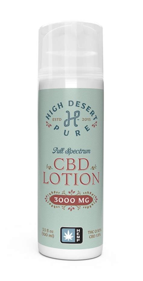 3000 Mg Cbd Lotion High Desert Pure