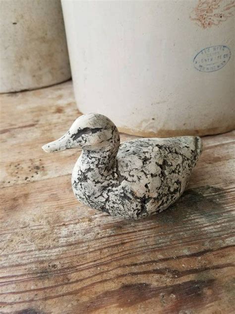 Rare Vintage Clay Duck Sculpture Made From Mount St Etsy Clay