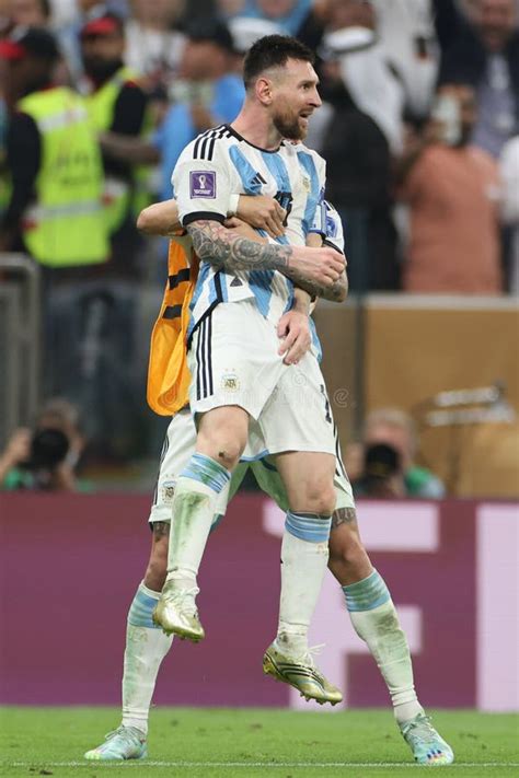 Lionel Messi And Angel Di Maria Editorial Stock Image Image Of 2022