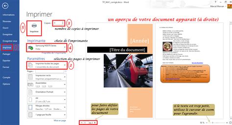 Comment Imprimer Un Document Avec Word Coursinfo Fr