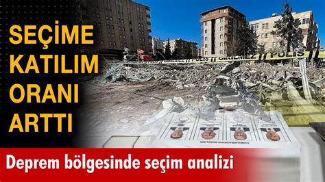 Deprem bölgesinde seçime katılım arttı YouTube