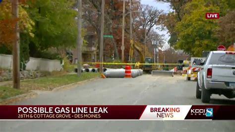 Crews Investigate Gas Line Leak Near Construction Zone