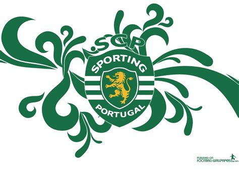 Sporting C P Logo With Green And Yellow Swirls