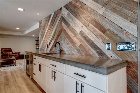 This Basement Remodel Features An Incredible Wood Shiplap Wall That Is