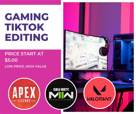 Edit Your Gaming Clips Into Viral Tiktoks By Clapperreport Fiverr