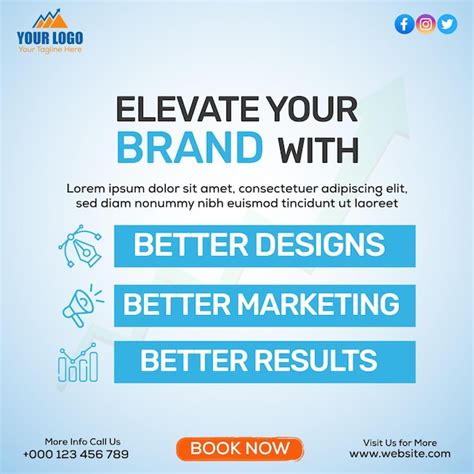 Premium Vector Elevate Your Brand With Better Design Marketing Result