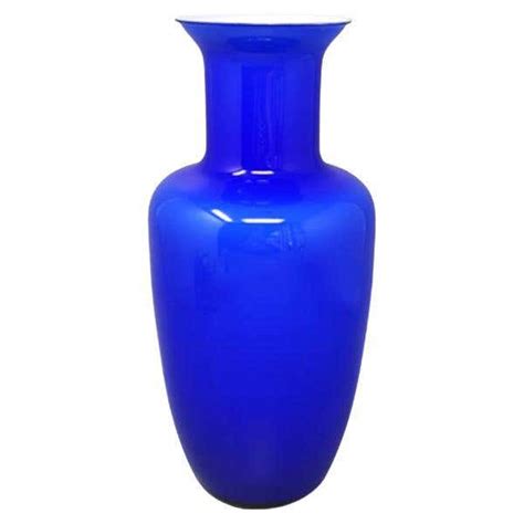 1960s Gorgeous Blue Vase By Nason In Murano Glass Made In Italy For Sale At 1stdibs