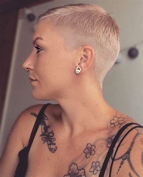 Cool Short Hair Styles Buzzed Hair Women Short Buzzed Hair Super