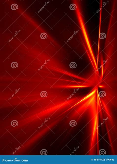 Rayos Rojos Y Amarillos En Fondo Negro Ilustraciones Stock Vectores Y