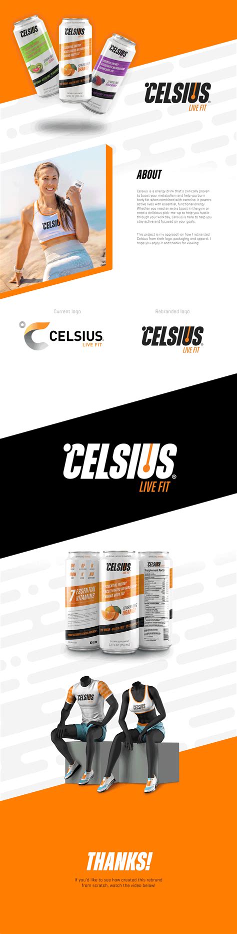 Celsius Energy Drink Rebrand Behance