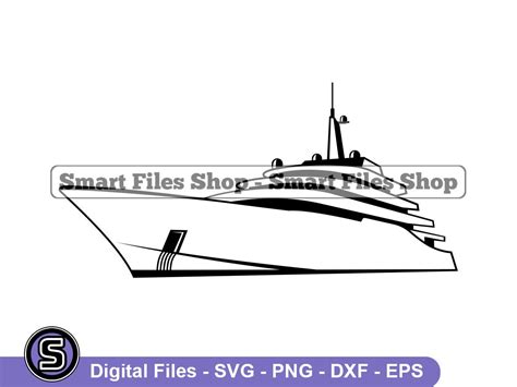 Superyacht Svg Yacht Svg Sailing Svg Luxury Yacht Svg Etsy