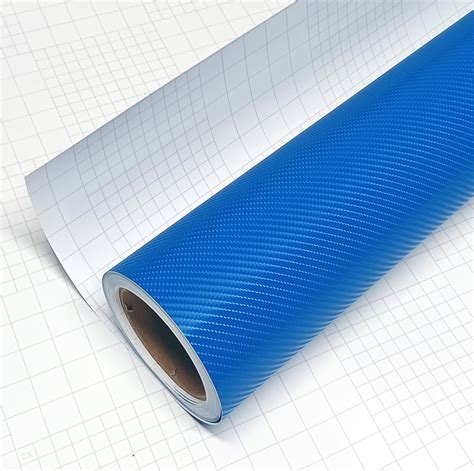 Amazon Diyah D Blue Carbon Fiber Vinyl Wrap Sticker With Air