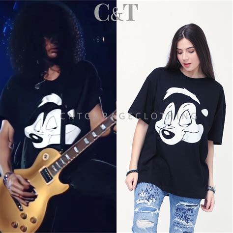 Jual Cntgarageclothing Guns N Roses Slash Tshirt Pepe Le Pew Gnr