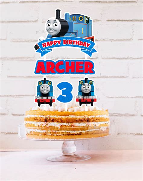 Thomas The Tank Engine Cake Topper Personalised Edible Birthday Sexiz Pix