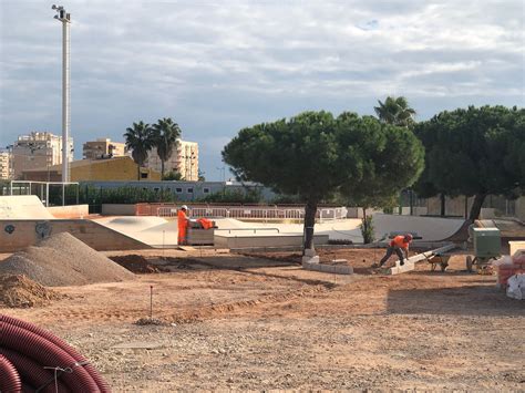 Arrancan Las Obras Para Adecuar El Entorno Del Skatepark De Benic Ssim