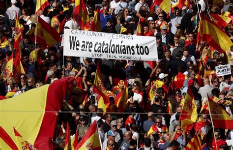 La manifestación constitucionalista en Barcelona pide decir basta al