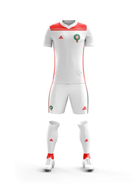 Morocco's official jersey at the 2018 Russia World Cup on Behance