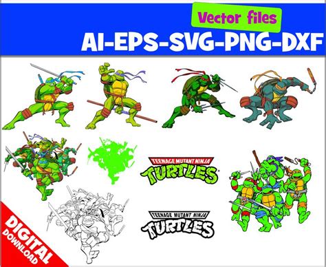 Teenage Mutant Ninja Turtles Logo Vector at Vectorified.com ...