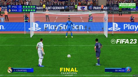 Fifa 23 Psg Vs Real Madrid Penalty Shootout Final Uefa Champions League 2223 Gameplay Pc