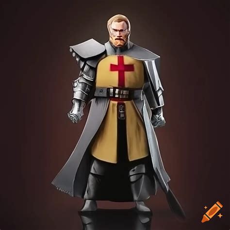 Artwork Of A Fusion Of Nappa And Obi Wan Kenobi In Knight Armor