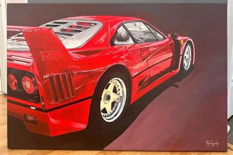 Ferrari F40 Painting By Mike Zagorski Pcarmarket