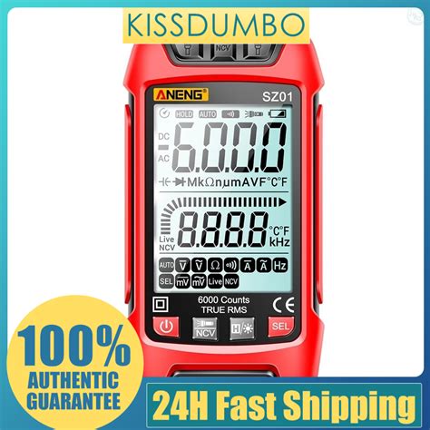 ANENG SZ01 Smart Digital Multimeter 6000 Counts Auto Range True RMS NCV