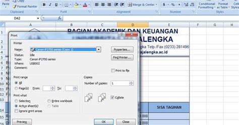 Cara Ngeprint Full Kertas A Di Excel