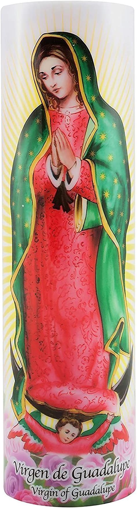 The Saints Collection Our Lady Of Grace Fatima Guadalupe 4in X 7 In Flameless Led