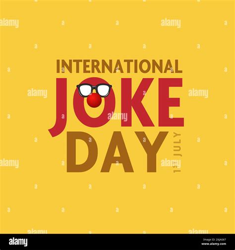 International Joke Day Creative Logo Typography Lettering Vector