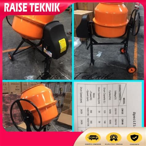 Jual Molen Semen Aduk Mini Sumura Cm120 Listrik Shopee Indonesia