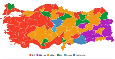 TÜRKİYE GENELİ SEÇİM SONUÇLARI 2024 Yerel Seçimlerinde sandıkların