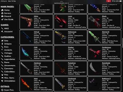 MM2 Supreme Values List March 2022 Update - YouTube