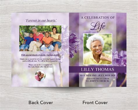 Funeral Program Backgrounds Templates