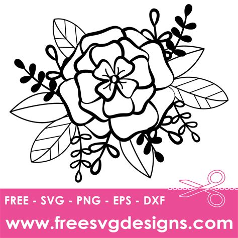 Flower Silhouette - Free SVG Files | freesvgdesigns.com