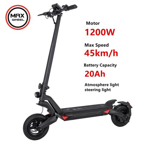 Dropshipping 1200w Dual Motor 48v Powerful 10inch Off Road Adult Folding Electric Scooter