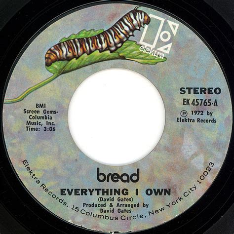 Bread - Everything I Own (1972, Vinyl) | Discogs