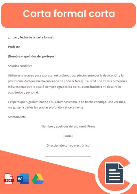 Partes De Una Carta Formal Ejemplo De Carta Formal Carta Formal E My ...