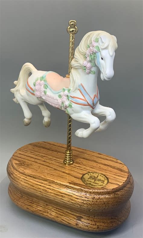 Fancyland Direct Connection Music Box Moving Carousel Horse Etsy