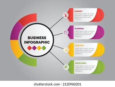 Infographic Circle Process Chart Cycle Diagram Stock Vector Royalty