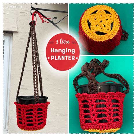 Crocheted Plant Hanger Folksy